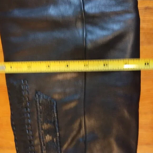 A.S.98 Carlyle Tall boots 38 7.5 Burgundy Black Leather Biker - Picture 9 of 13